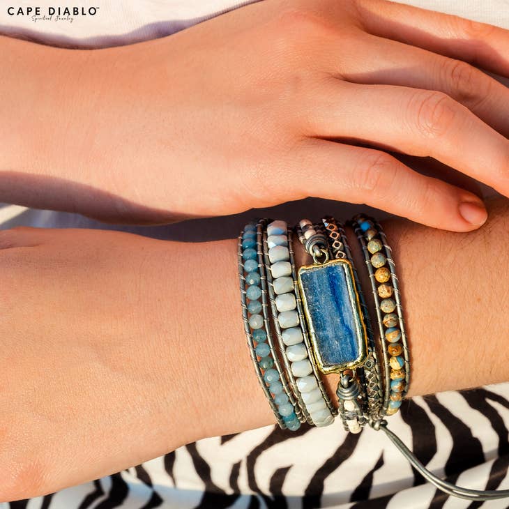 Healing Topaz Wrap Bracelet - Mystic Tribes