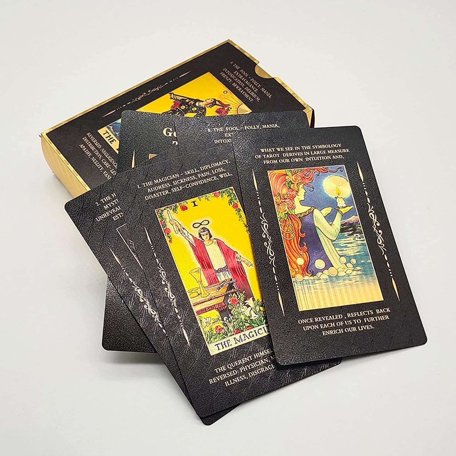 Magician Tarot Deck - Black/Gold - Mystic Tribes