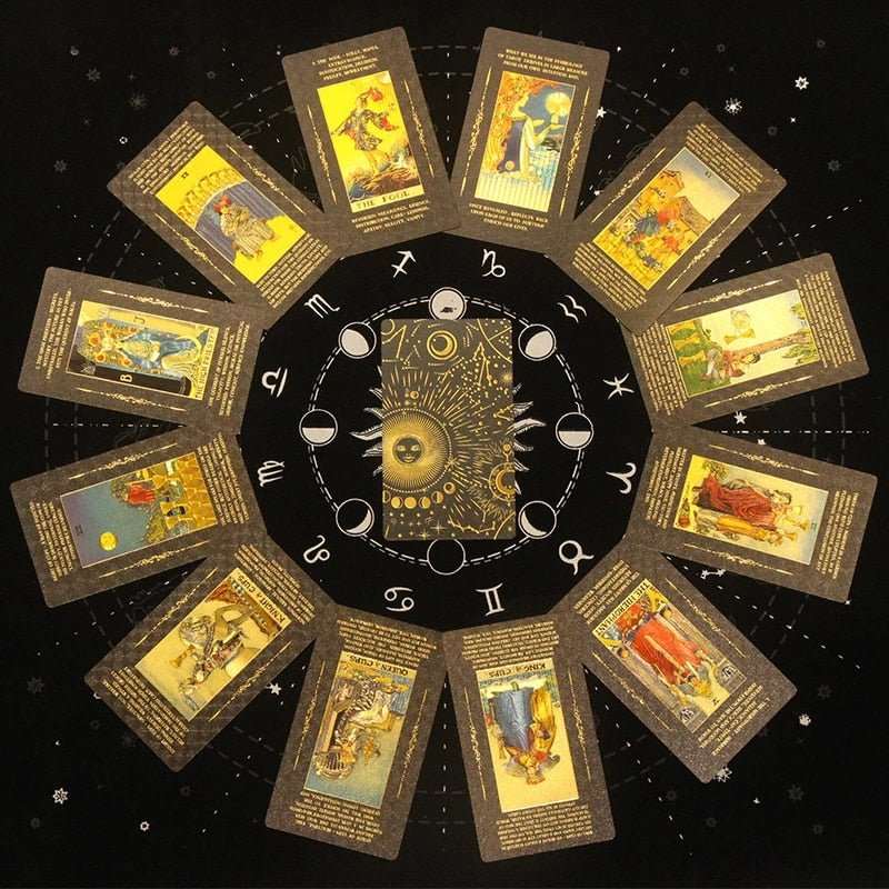 Magician Tarot Deck - Black/Gold - Mystic Tribes