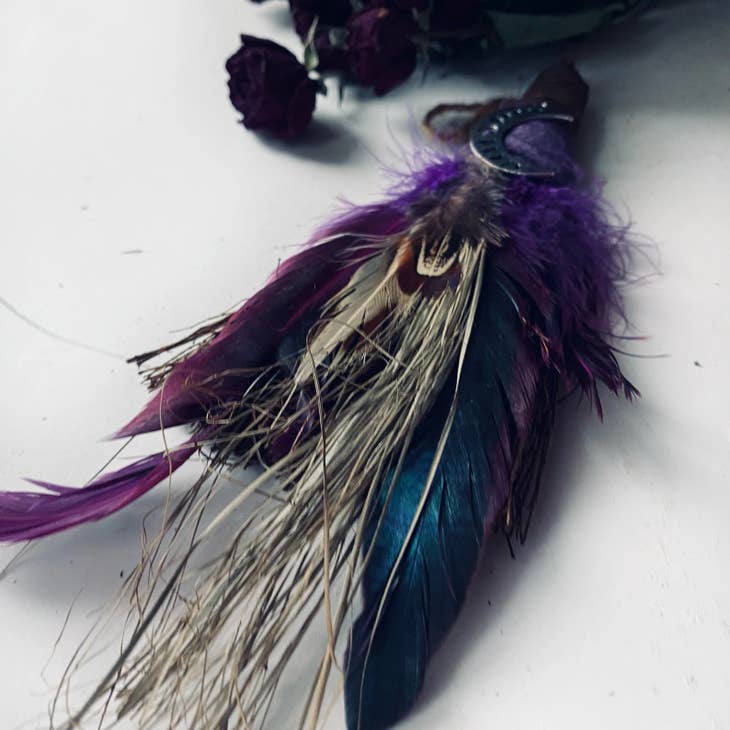 MOON PHASE BESOM BROOM CINNAMON + PINE + CLOVE - Mystic Tribes