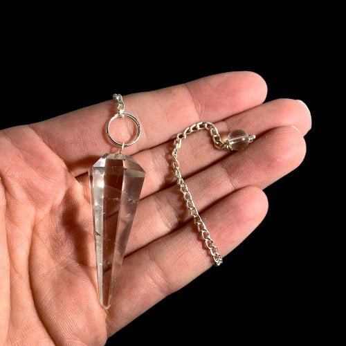 Natural Clear Quartz Pendulum - Mystic Tribes