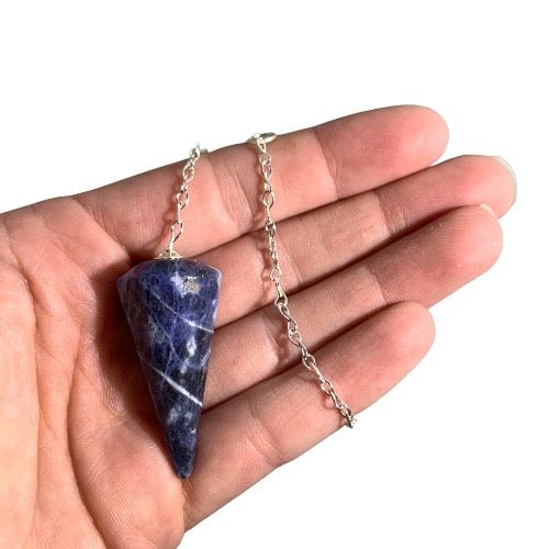 Natural Sodalite Pendulum - Mystic Tribes
