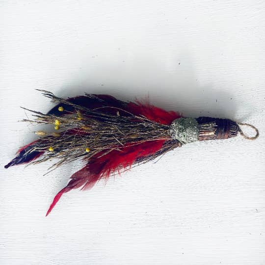PYRITE + CINNAMON BESOM BROOM - Mystic Tribes