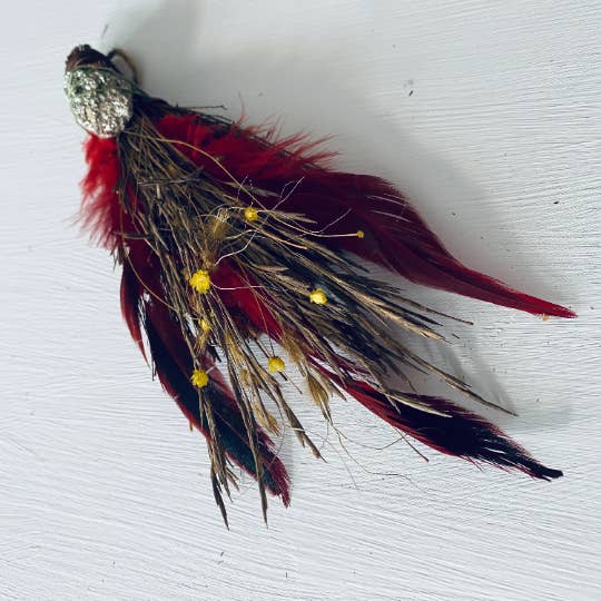 PYRITE + CINNAMON BESOM BROOM - Mystic Tribes