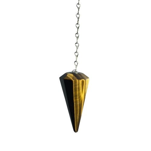 Tigers Eye Gold Pendulum - Mystic Tribes