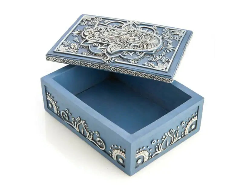 Hamsa Wooden Jewelry/Tarot Box - Mystic Tribes