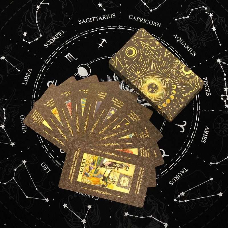 Magician Tarot Deck - Black/Gold - Mystic Tribes
