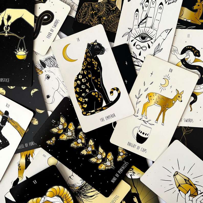 New Moon Tarot Deck Indie Draw String Edition - Mystic Tribes